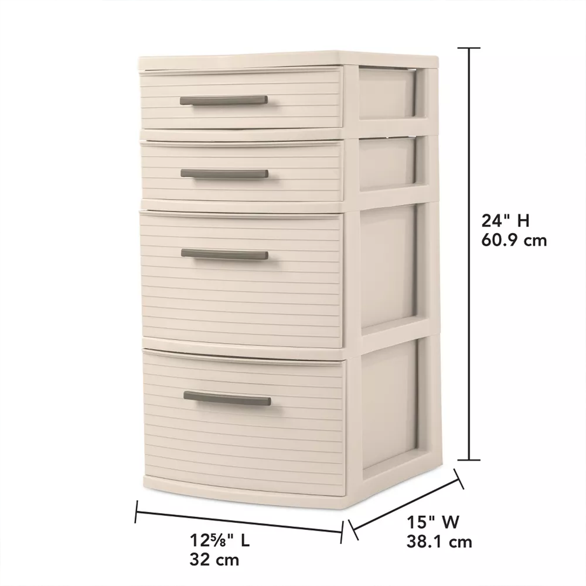 Dulap vertical cu patru sertare, depozitare modernă pentru casă
